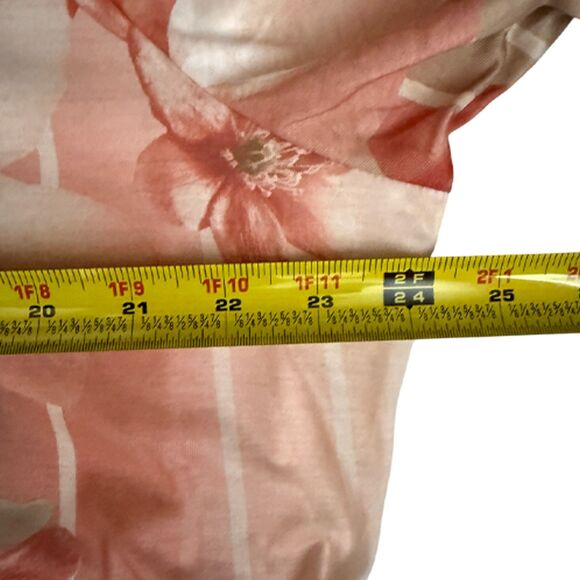 Alfred Dunner Beige & Pink Floral Beaded Applique Top Size XL - Picture 8 of 10